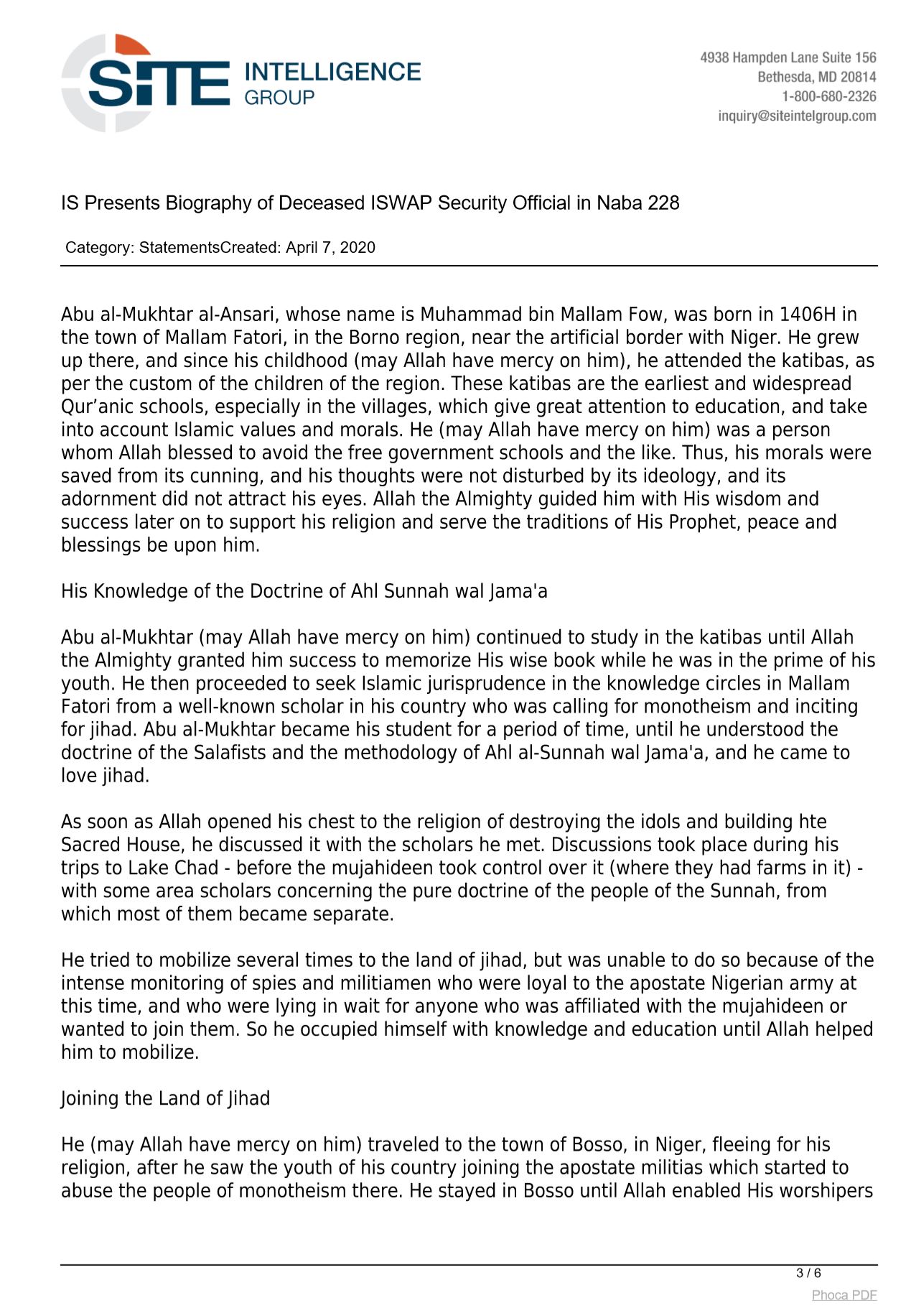 ISWAP Confirms Nigerian Army Killing of Its Top Commander