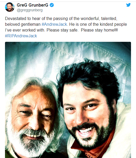 'Star Wars' actor, Andrew Jack dies of Coronavirus