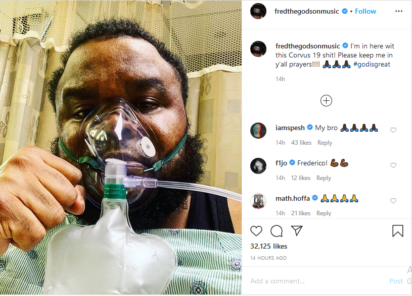 US rapper Fred The Godson tests positive for Coronavirus