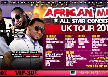 African Music All Star Talent Uk Tour 2015