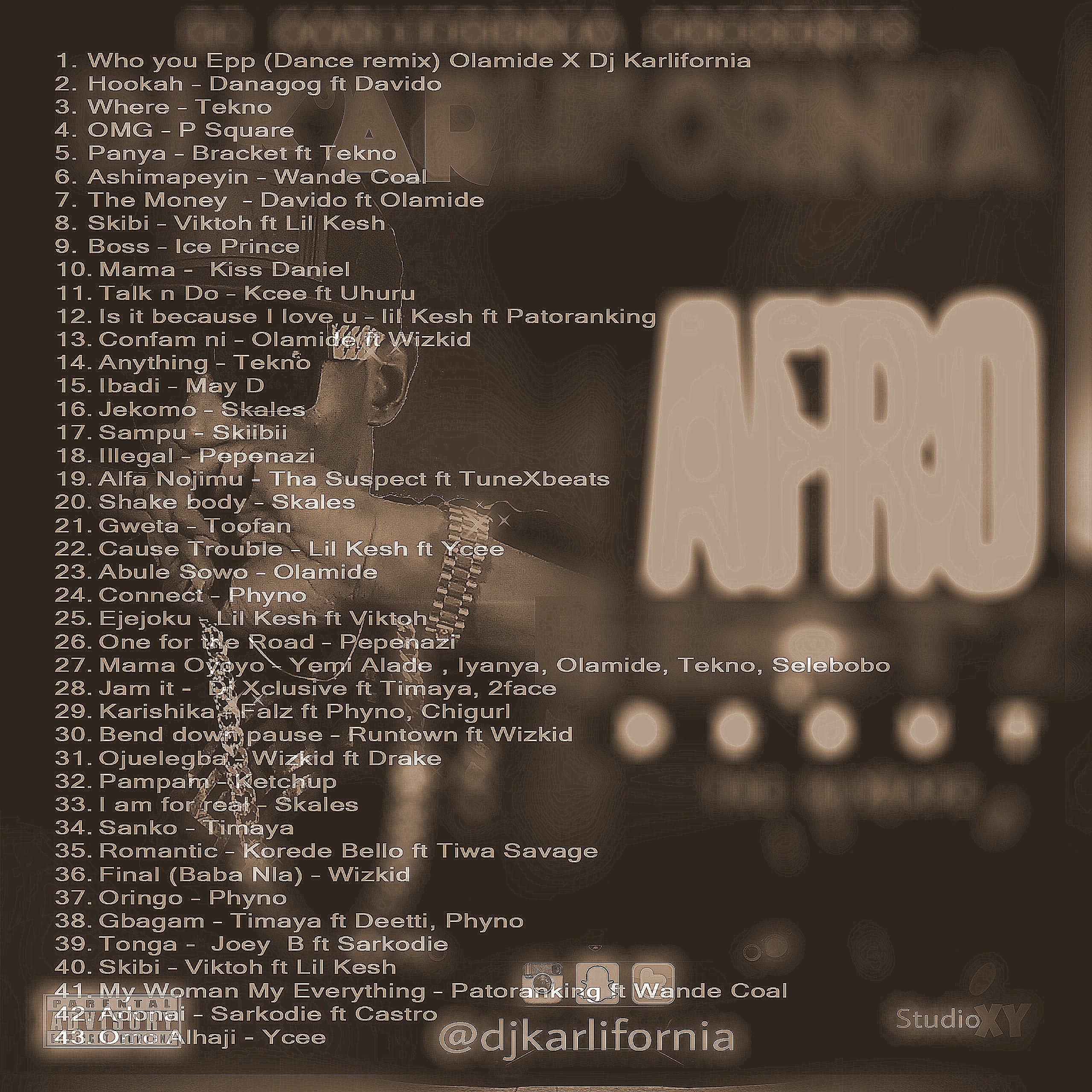 AFRObeat DebuT mixtape by Dj Karlifornia