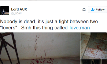 See This Alleged Scene Of A Fight Between Two Lovers (Graphics Pictures )