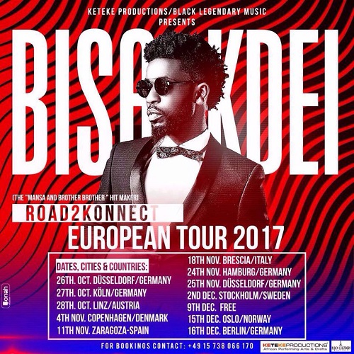 Ghanaian High-Life Artiste ‘Bisa Kdei’ Kicks Off Europe Tour