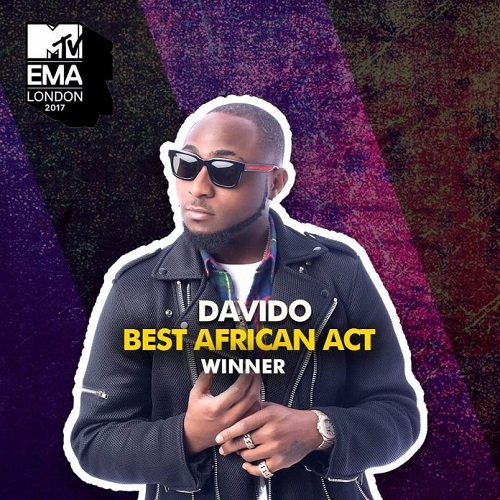 Davido Wins Best African Act At The 2017 MTV Europe Music Awards