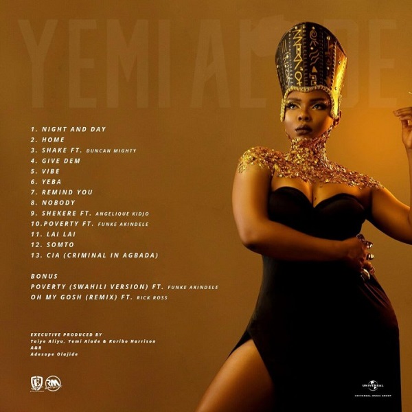 yemi alade woman of steel album tracklist