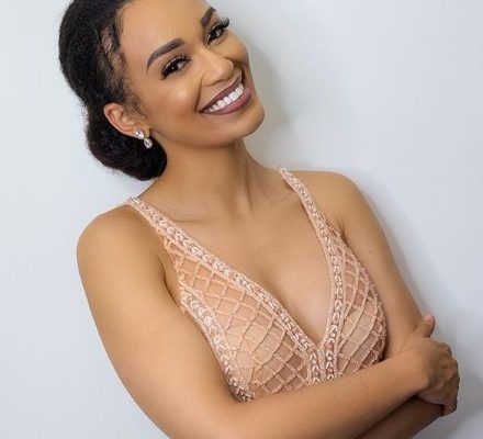 Photos: Pearl Thusi in same building with Wizkid in Zanzibar