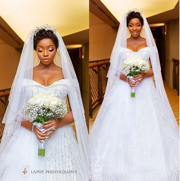 Checkout Stunning Photos From Bam Bam And Teddy A’s White Wedding