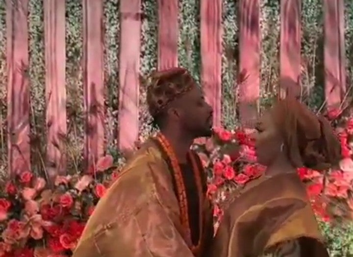 9ice’s Third Wife, Sunkanmi Dodged His kiss At Their Secret Wedding