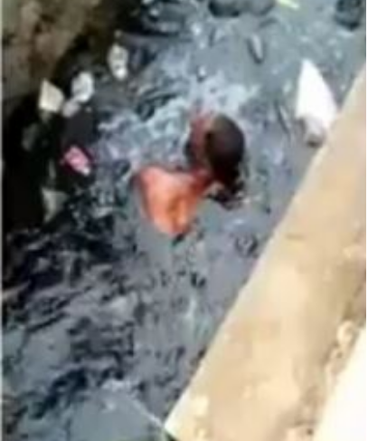 Dirty Slap Lands Man Inside Gutter(Video)