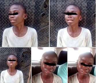Boy Weeps Uncontrollably As He Was Used To Perpetrate Fraud In Lagos