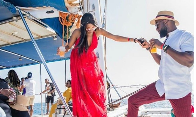 “He Has Always Been My Help”, Khafi Says As She Shares New Photo With Her Fiance, Gedoni