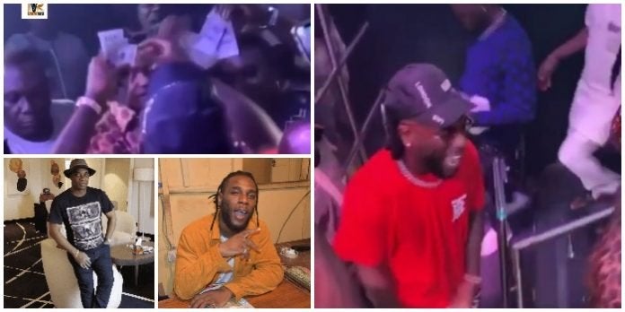 Burna Boy Sprays $100 Notes On KWAM 1 At Quilox(Video)