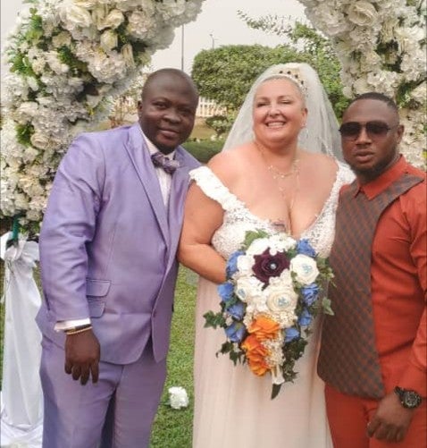 Nigerian Man, Michael Finally Weds Caucasian Fiancee In Lagos (Video)