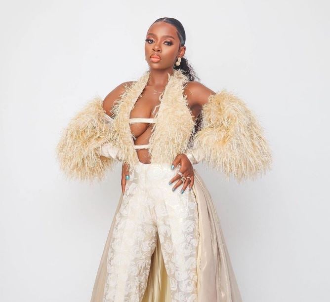 Nigerians Reacts To Diane Russet’s Cleavage Baring Outfit (Photo)