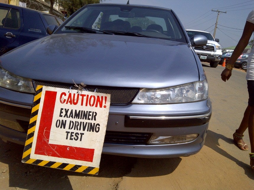 Nigerian Dad Scolds, Slaps Son During Driving Class In Delta