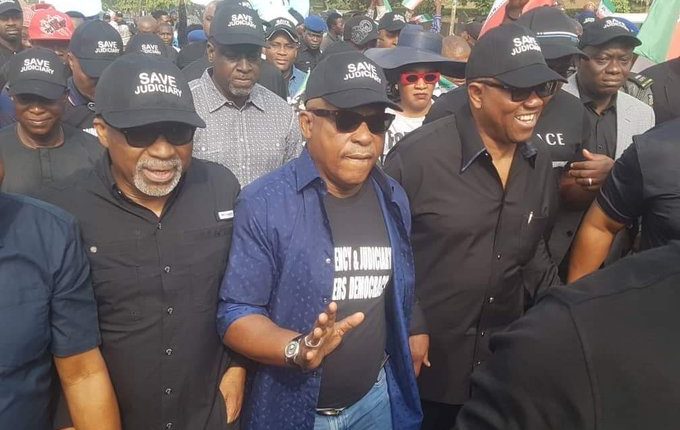 Imo: PDP Protests In US, UK, EU Embassies In Abuja (Photos)