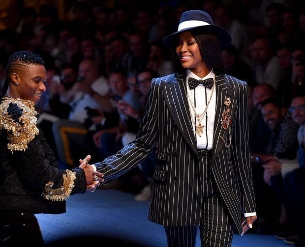 UK Supermodel, Naomi Campbell Wishes Her ‘Lil Brother’, Wizkid A Happy New Year; Says She Loves Him