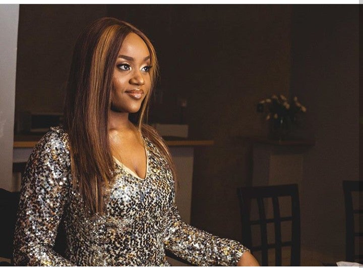 Chioma Steps Out In A Black Dress For Davido’s Elder Brother Wedding