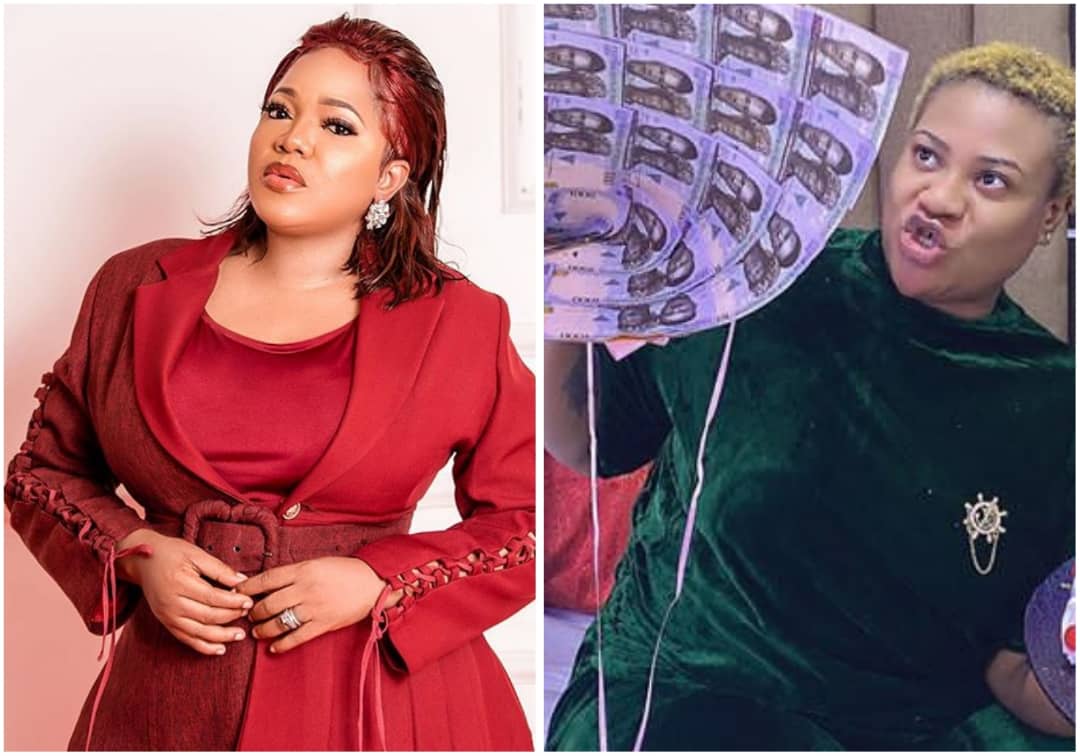Actress Toyin Abraham Surprises Nkechi Blessing With An Early Birthday Gift (Photo)