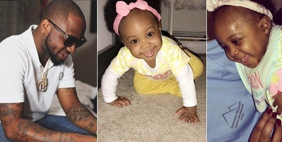 Davido Shows Off His Second Daughter, Hailey