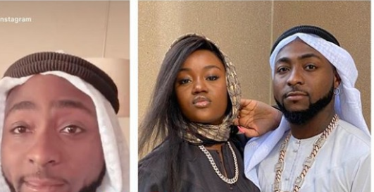 Davido Steps Out With Chioma, Ifeanyi In Dubai (Photo)