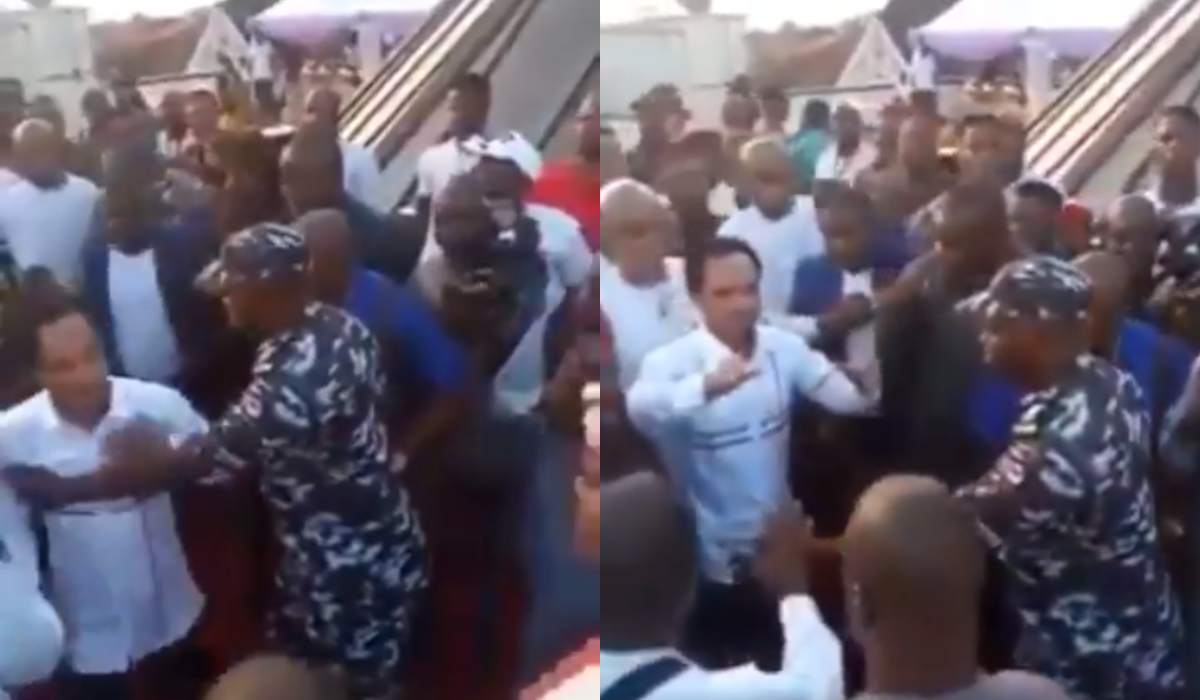 Police Officer Stops Prophet Odumeje From Meeting Governor Ganduje