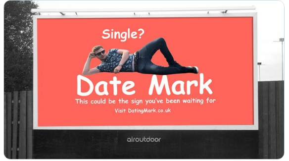 Unlucky At Finding Love, Man Advertise Himself On Billboard (Photo)