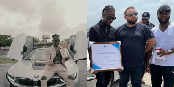 BMW awards Rema honorary membership for his single, “Beamer”