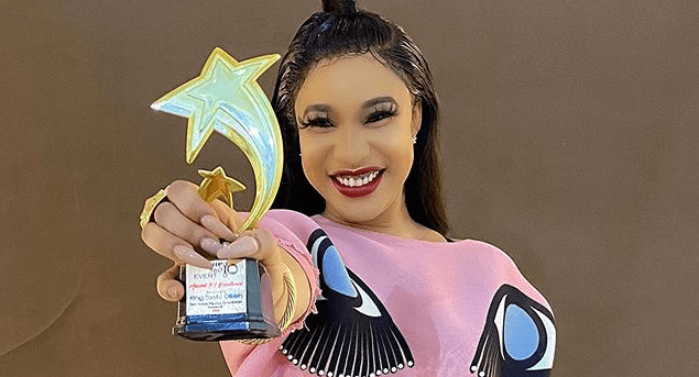 Tonto Dikeh Bags Humanitarian Award(Photo)
