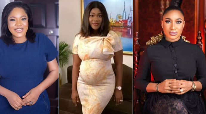 Toyin Abraham, Tonto Dikeh, others pray for pregnant Mercy Johnson