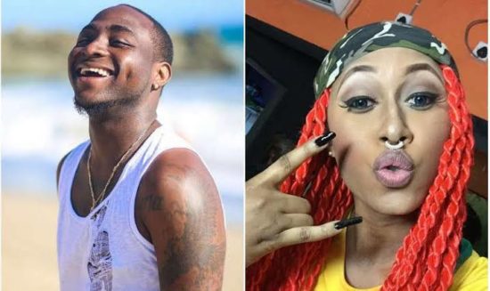 Davido and Cynthia Morgan