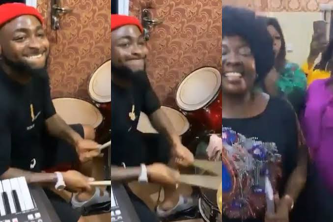 Davido Plays Drum In Asaba Church During Praise And Worship (Video)