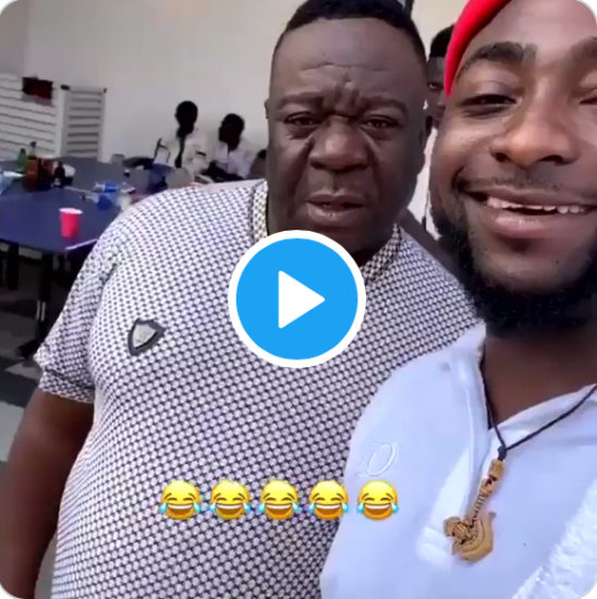 Davido and Mr Ibu crack fans up with hilarious video on social media (Watch)