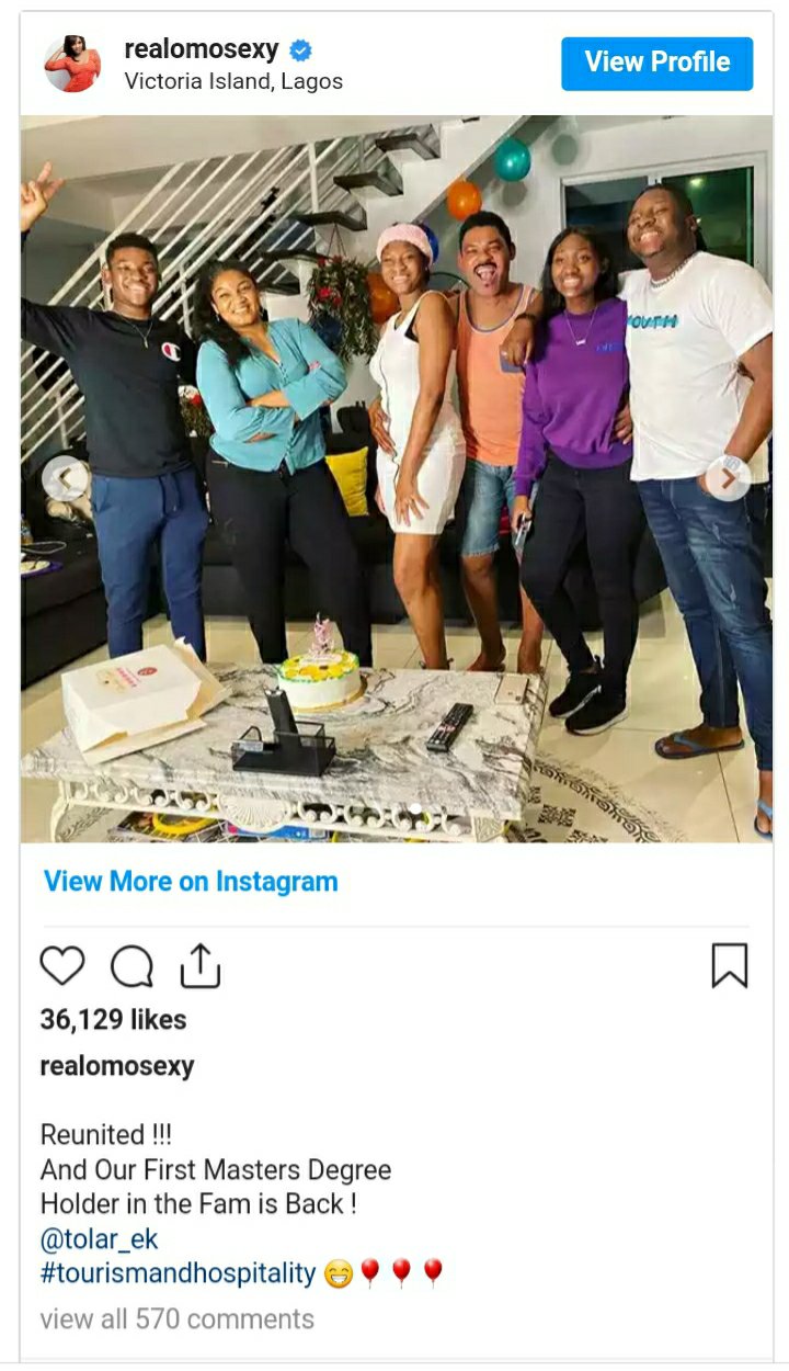 Omotola Jalade shares adorable family photos as first daughter returns home from school
