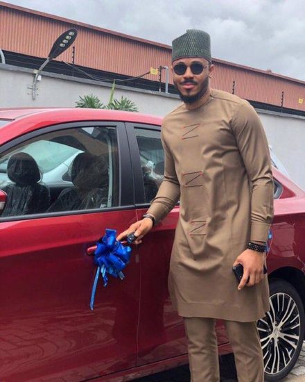 Ozo receives his brand new car from Innoson Motors