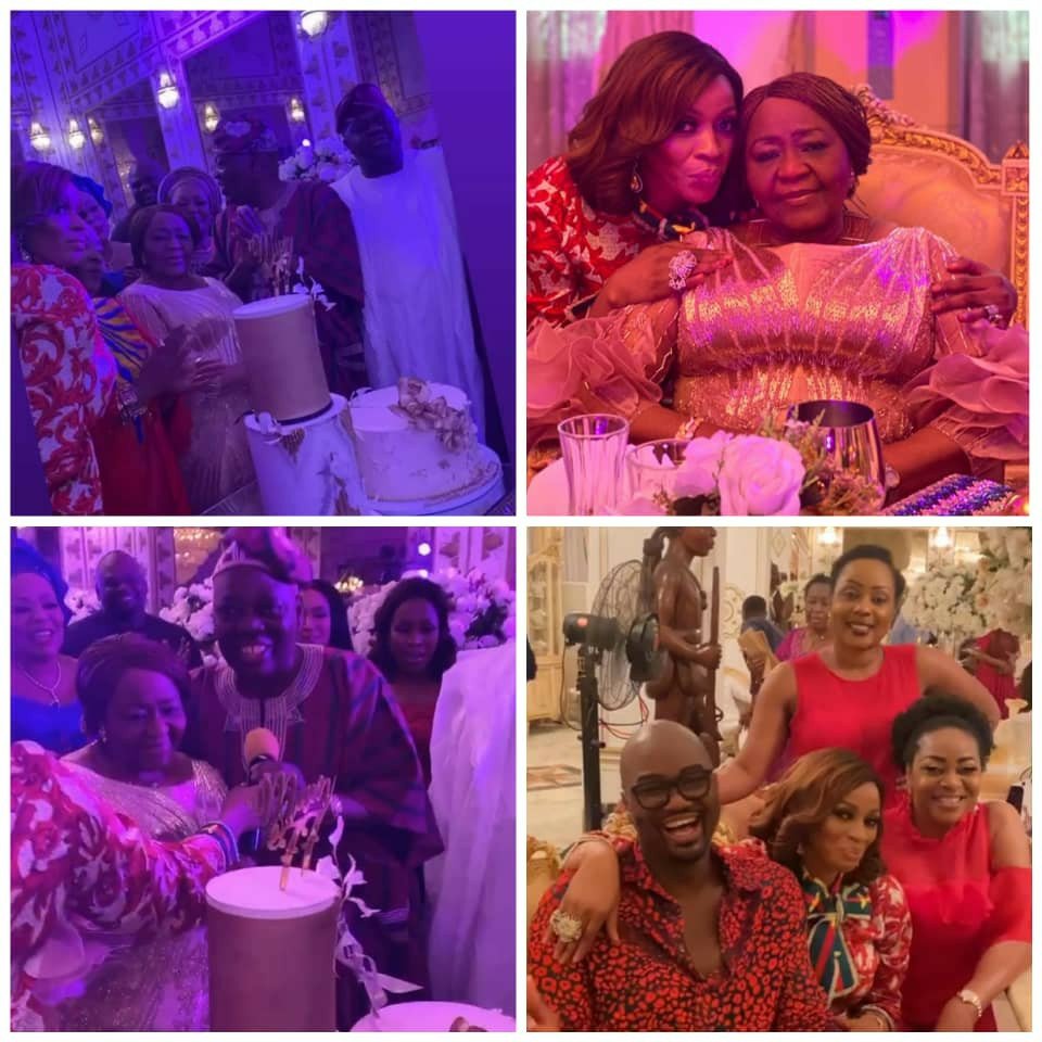 Photos from billionaire businessman, Rasaq Okoya’s first wife, Kuburat’s 77th birthday party