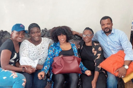 Rita Dominic Pictured With The Family Of Late Ibidunni Ighodalo