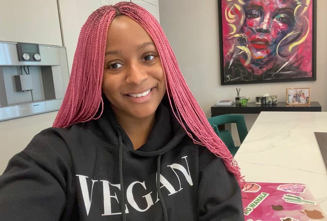 The Transformation Of DJ Cuppy’s Ferrari From Black To Pink (Video)