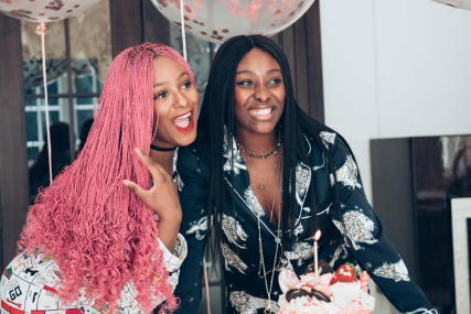 “Tolani and I are single” – DJ Cuppy reveals on Twitter after their Ferrari gift