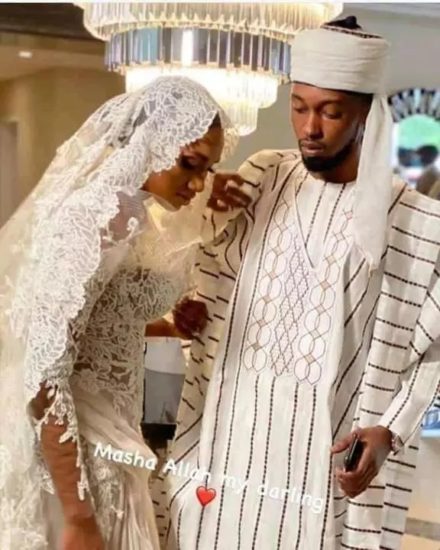 Atiku’s daughter-in-law, Fatima apologizes for revealing her body in wedding dress
