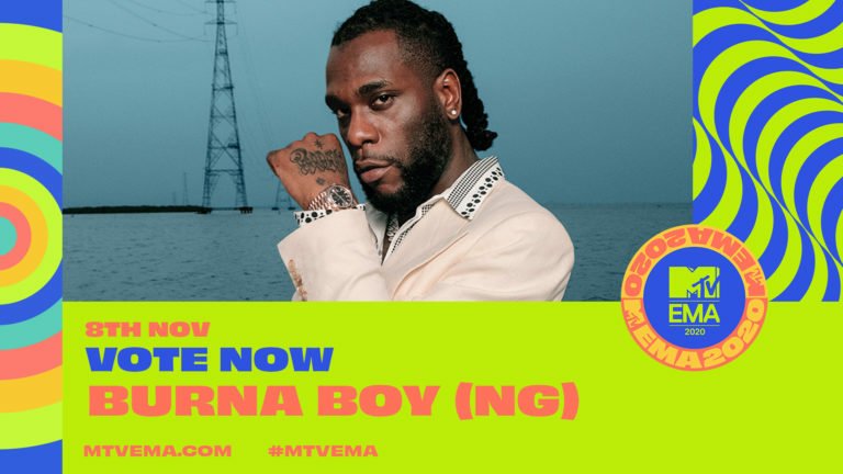 Burna Boy, Rema, Master KG, Lady Gaga, Ariana Grande get 2020 MTV EMA Nominations
