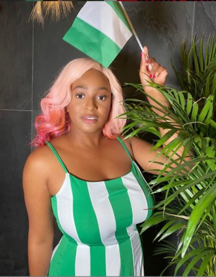 DJ Cuppy Celebrates Nigeria At 60 With Cute Photo