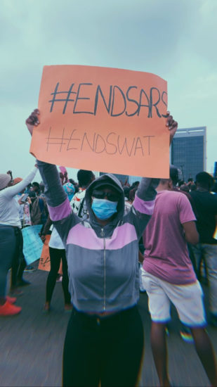 DJ Cuppy steps out for #EndSARS protest; shares photos