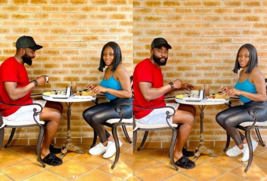 Lovely Photos Of BBNaija Couple, Gedoni And Khafi Having Breakfast Together