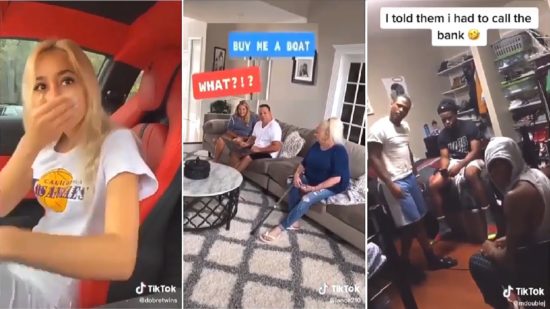 TikTok Prank : Hilarious reactions after siri announces “$12 million” account balance (Video)