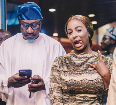 ”May God give you moral strength to not disobey your parents’- Femi Otedola jokingly prays for DJ Cuppy as she turns 28