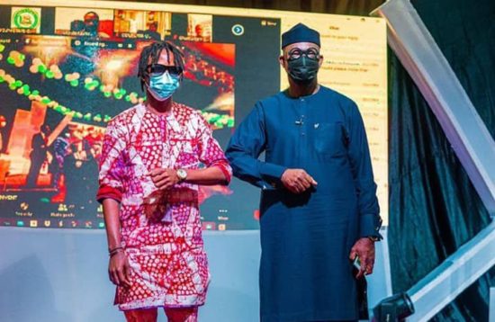 “Youths are no longer just the future of the Nation” – Laycon advises as he meets with Ogun state governor