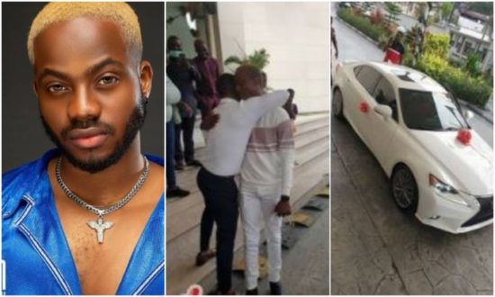 Korede Bello surprises his manager with a brand new car on his birthday