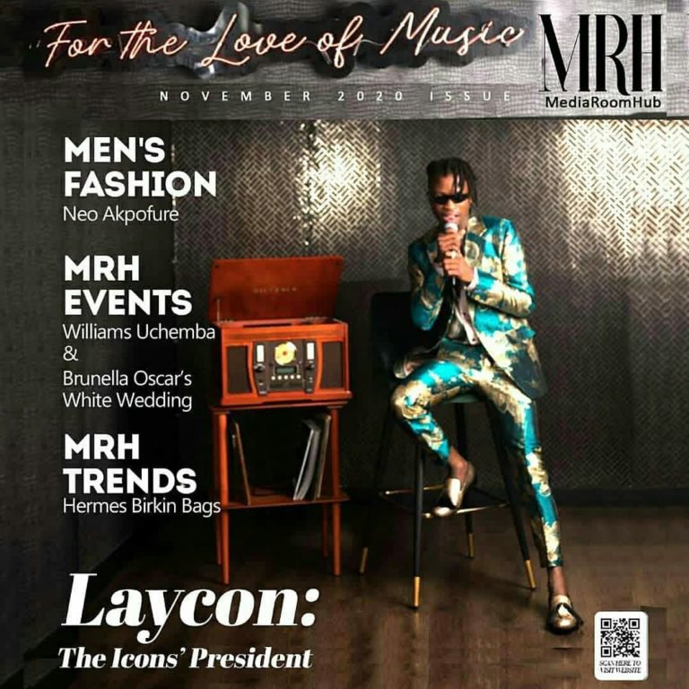 Laycon the Icons’ President is the Cover Star for Media Room Hub’s December 2020 Issue