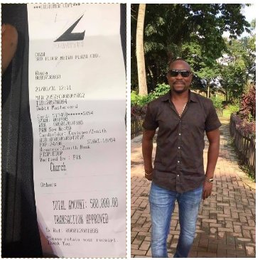 Ayo Fayose’s brother, Isaac shares receipt of N500k seed he sowed in Pastor Fatoyinbo’s church
